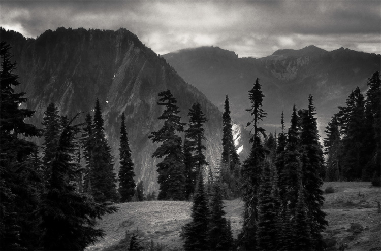 overcast mountains