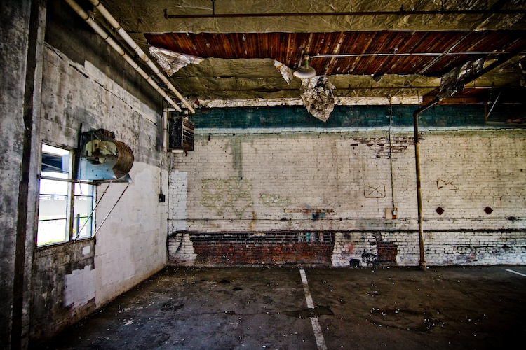 abandoned garage