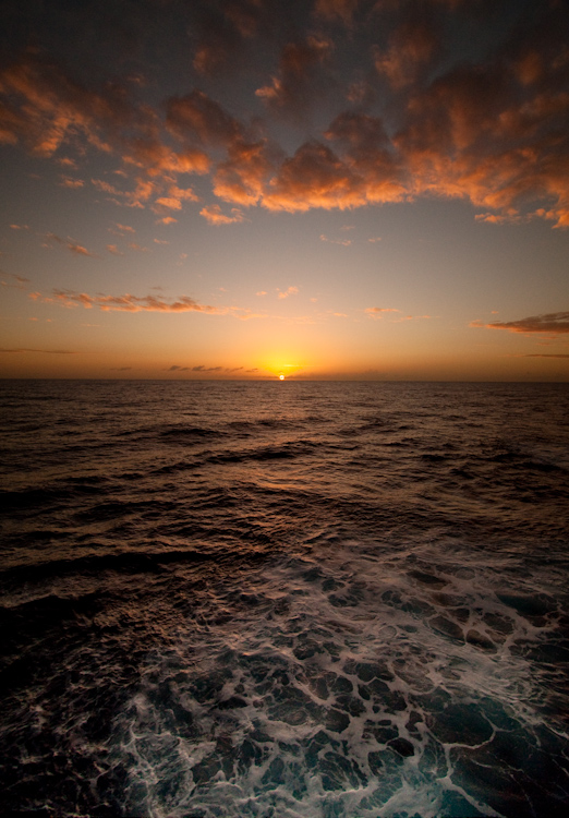 sunset at sea