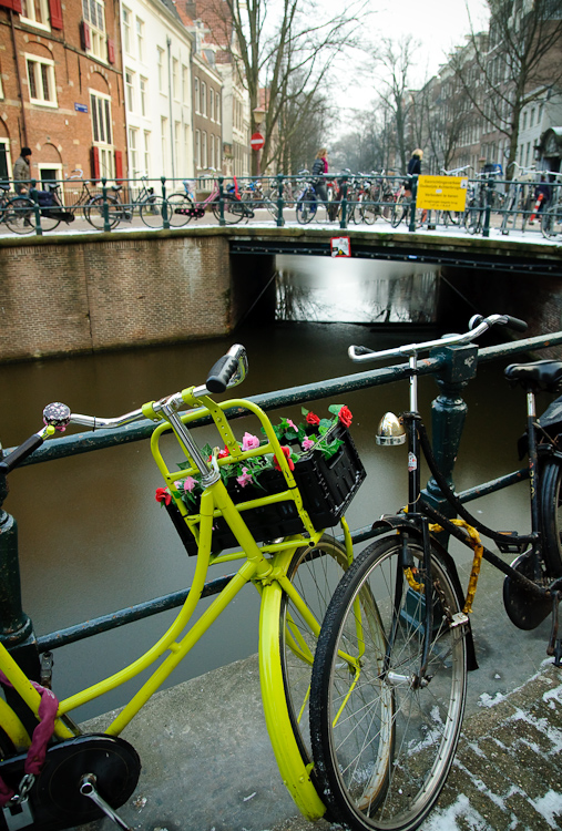 green bicycle
