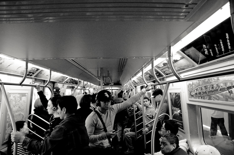 nyc inside the train