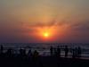 caspian sunset with people