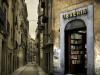 alley and library
