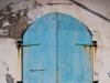 turquoise door